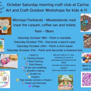 October Saturday Morning Craft Club at Carina